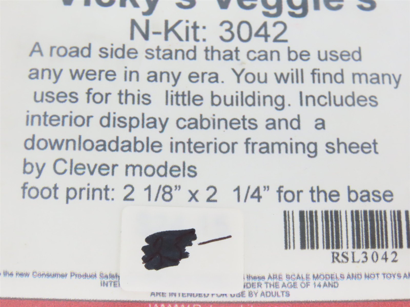 N 1/160 Scale Rslaserkit 3042 Vicky's Veggie's Building Wood Kit