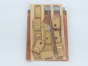 N 1/160 Scale Rslaserkits 3016-3 Small Log Cabin Building Kit 3-Pack
