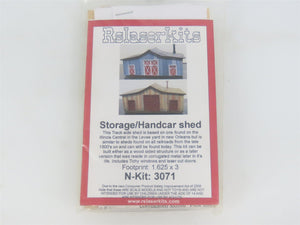 N 1/160 Scale Rslaserkits 3071 Storage/Handcar Shed Building Wood Kits