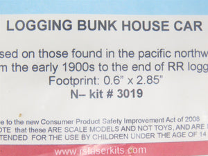 N 1/160 Scale Rslaserkits 3019 Logging Bunk House Car Building Wood Kit