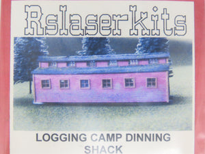 N 1/160 Scale Rslaserkits 3021 Logging Camp Dinning Shack Building Wood Kit