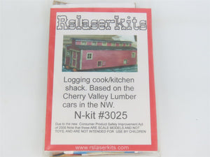 N 1/160 Scale Rslaserkits 3025 Logging Cook/Kitchen Shack Building Wood Kit