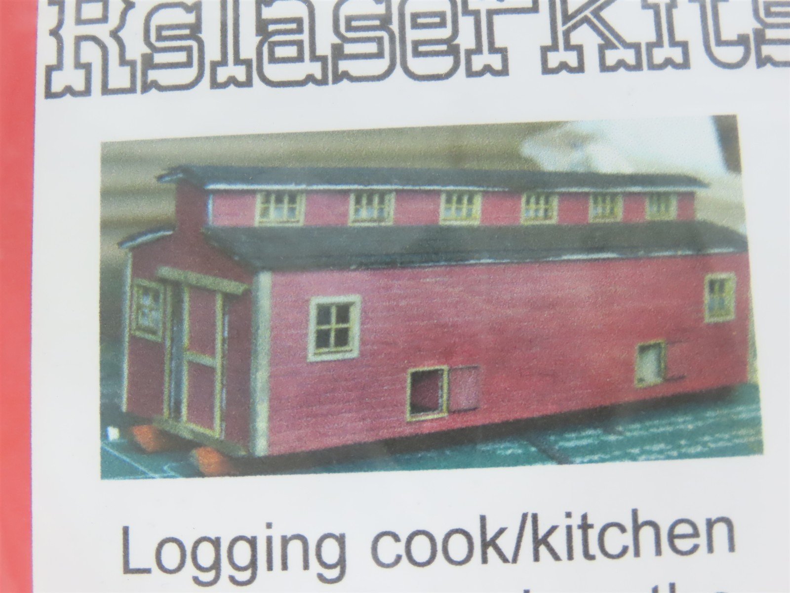 N 1/160 Scale Rslaserkits 3025 Logging Cook/Kitchen Shack Building Wood Kit
