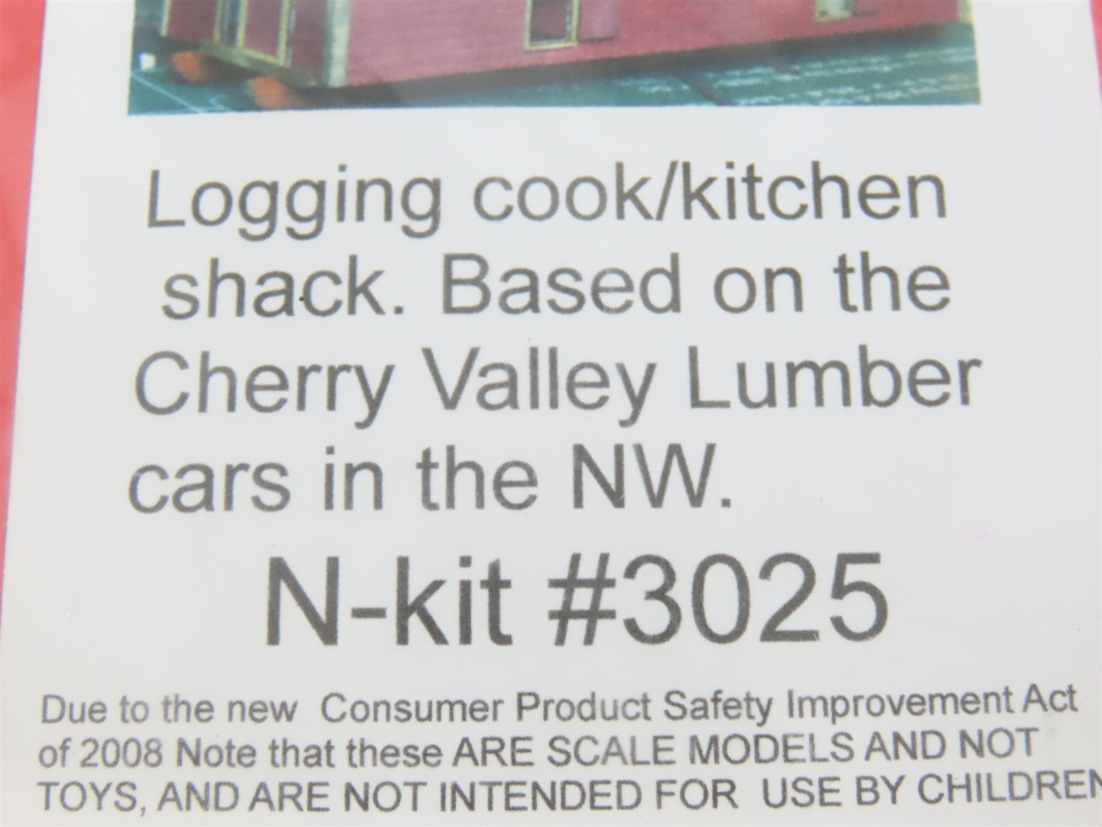 N 1/160 Scale Rslaserkits 3025 Logging Cook/Kitchen Shack Building Wood Kit