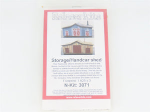 N 1/160 Scale Rslaserkits 3071 Storage/Handcar Shed Building Wood Kits