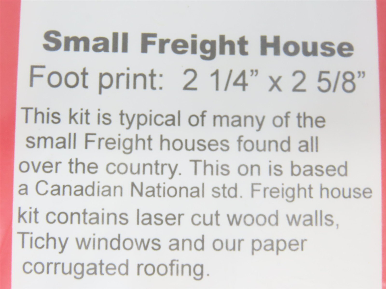 N 1/160 Scale Rslaserkits 3043 Small Freight House Building Wood Kit