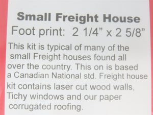 N 1/160 Scale Rslaserkits 3043 Small Freight House Building Wood Kit