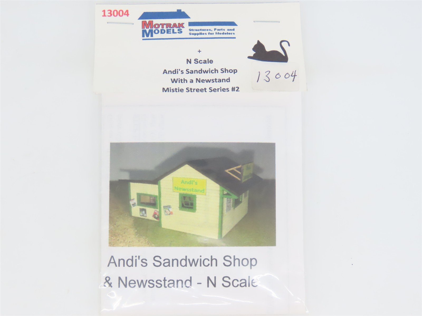 N 1/160 Scale Motrak Models 13004 Andi's Sandwich Shop Building Wood Kit