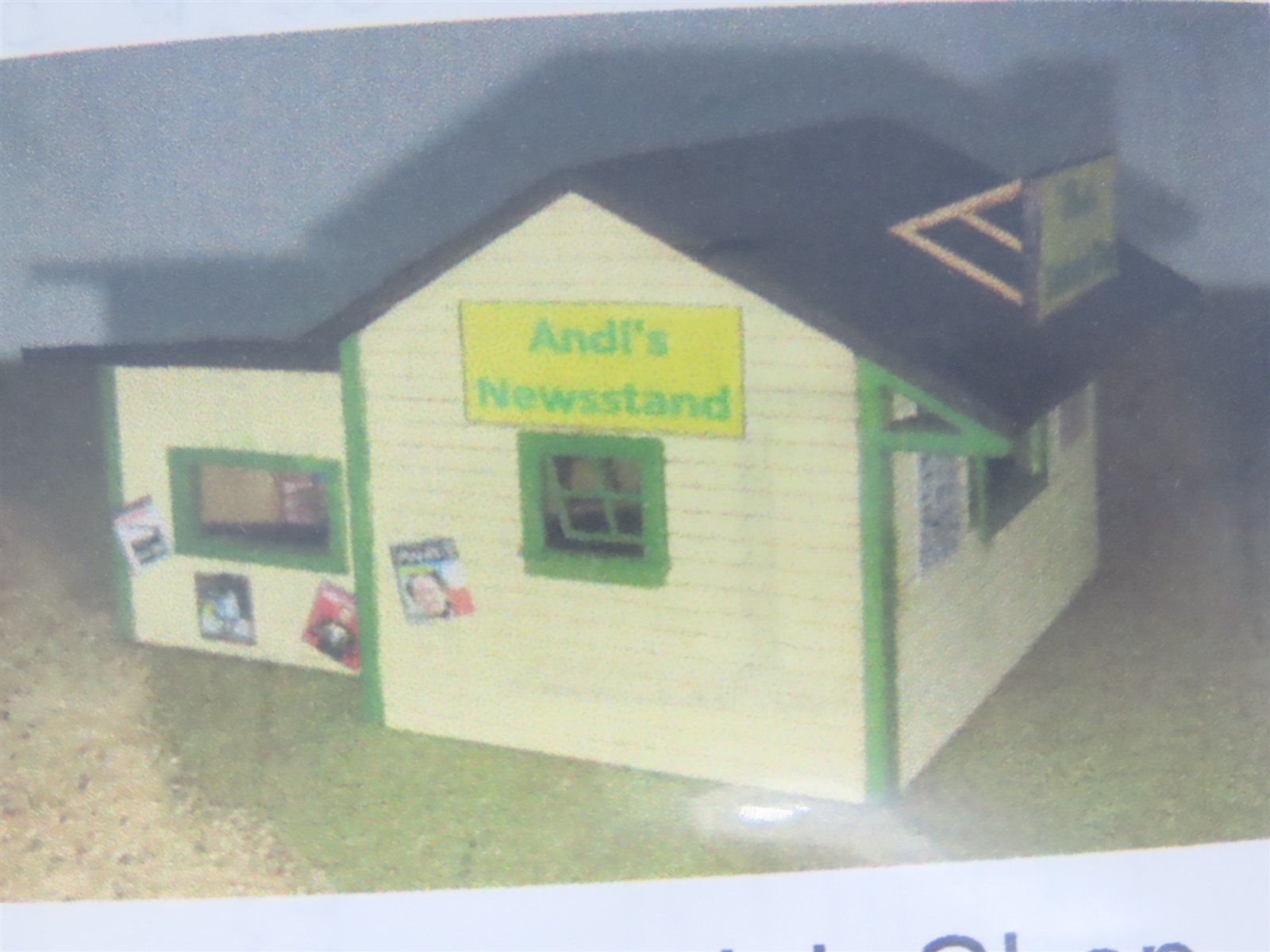 N 1/160 Scale Motrak Models 13004 Andi's Sandwich Shop Building Wood Kit