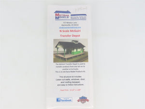 N 1/160 Scale Motrak Models 13300 McGuirl Transfer Depot Building Wood Kit