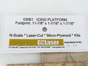 N 1/160 Scale GCLaser 03061 Icing Platform Building Wood Kit