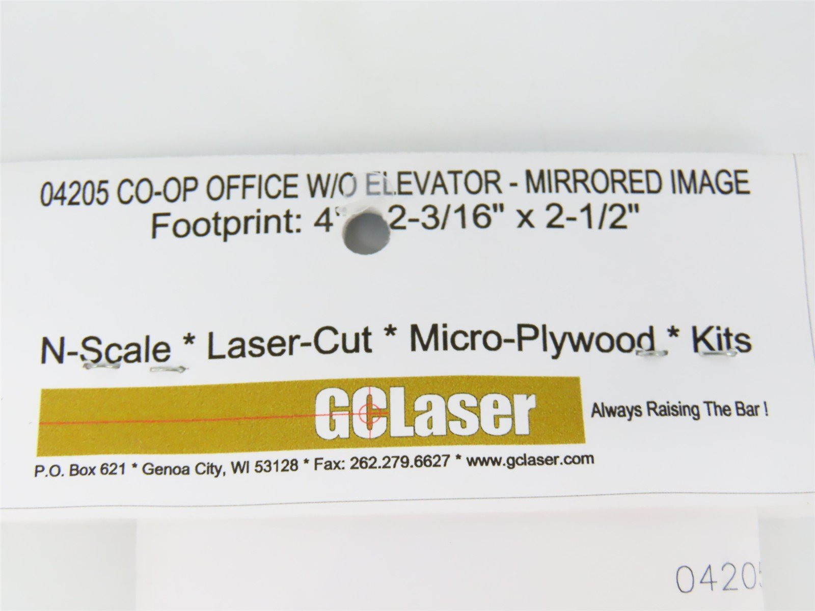 N 1/160 Scale GCLaser 04205 Co-op Office Building Wood Kit