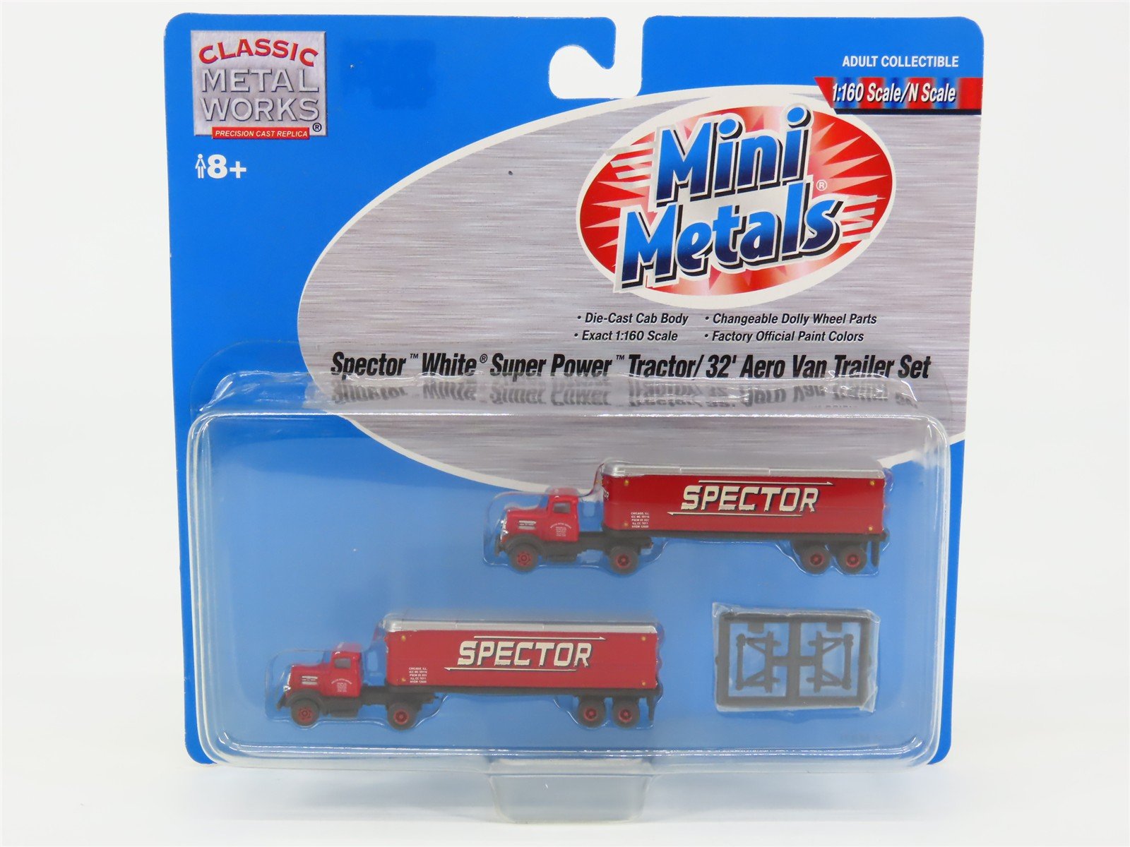 N 1/160 Scale CMW Mini Metals 51134 Spector Tractor/32' Aero Van Trailer Set
