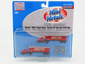 N 1/160 Scale CMW Mini Metals 51134 Spector Tractor/32' Aero Van Trailer Set