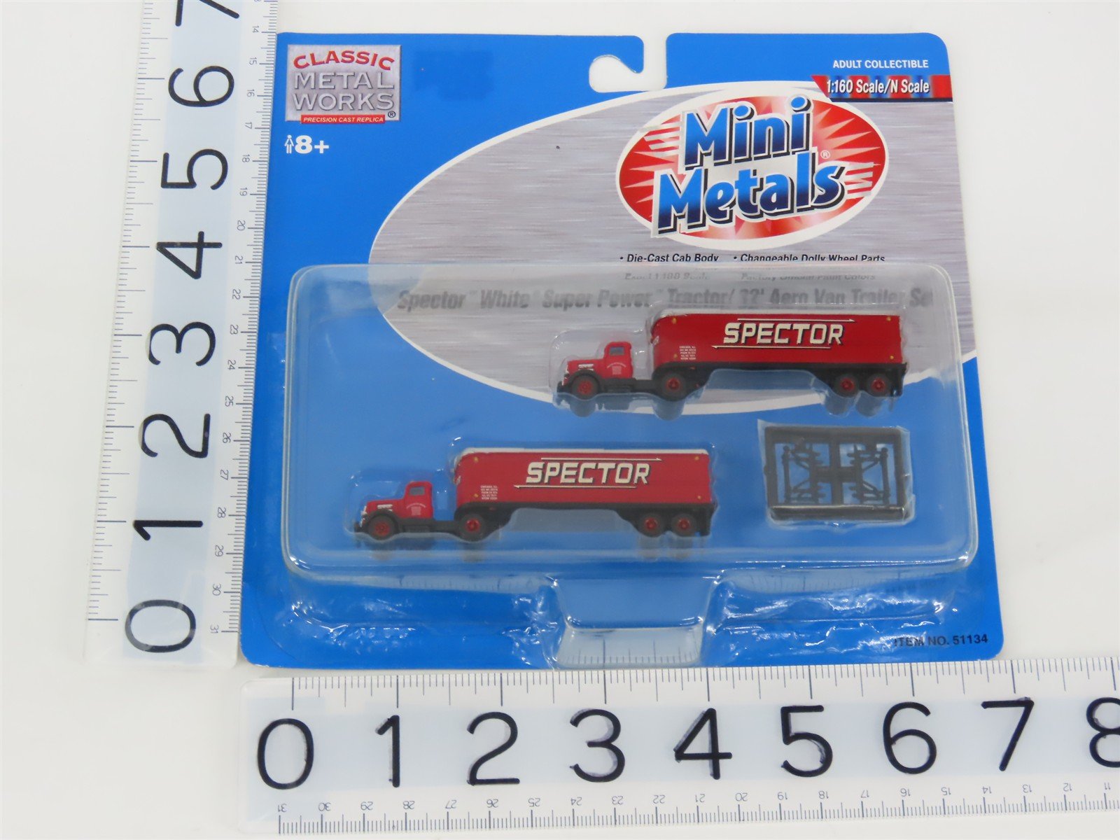 N 1/160 Scale CMW Mini Metals 51134 Spector Tractor/32' Aero Van Trailer Set