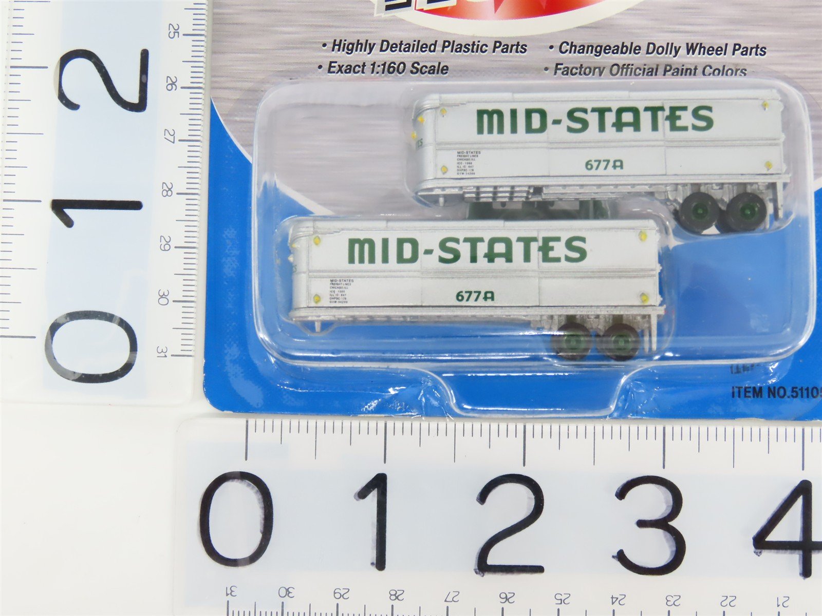 LOT of 4 Packs N 1/160 CMW Mini Metals Mid-States & Cooper-Jarrett Trailer Sets