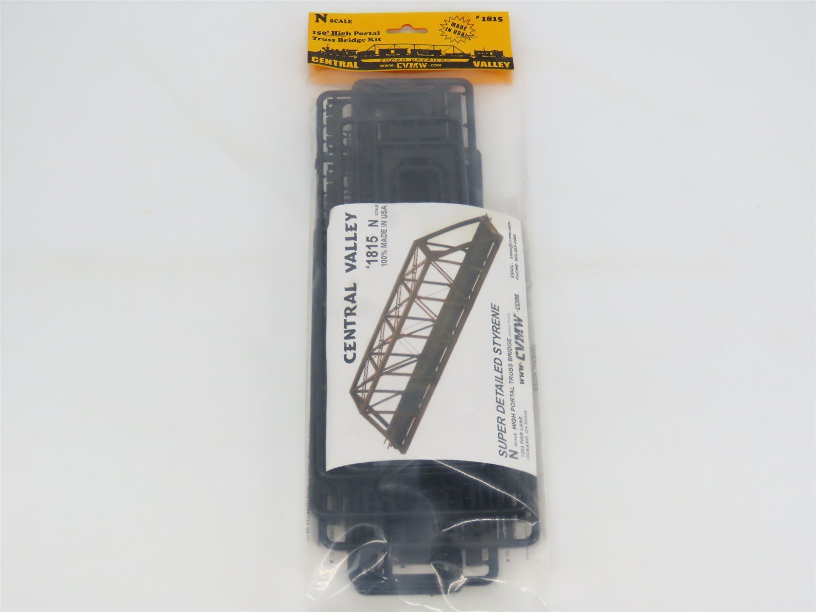 N 1/160 Scale Central Valley Kit 1815 150' High Portal Truss Bridge - SEALED