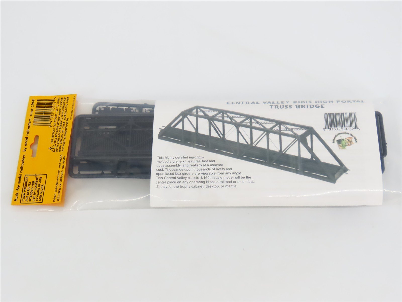 N 1/160 Scale Central Valley Kit 1815 150' High Portal Truss Bridge - SEALED