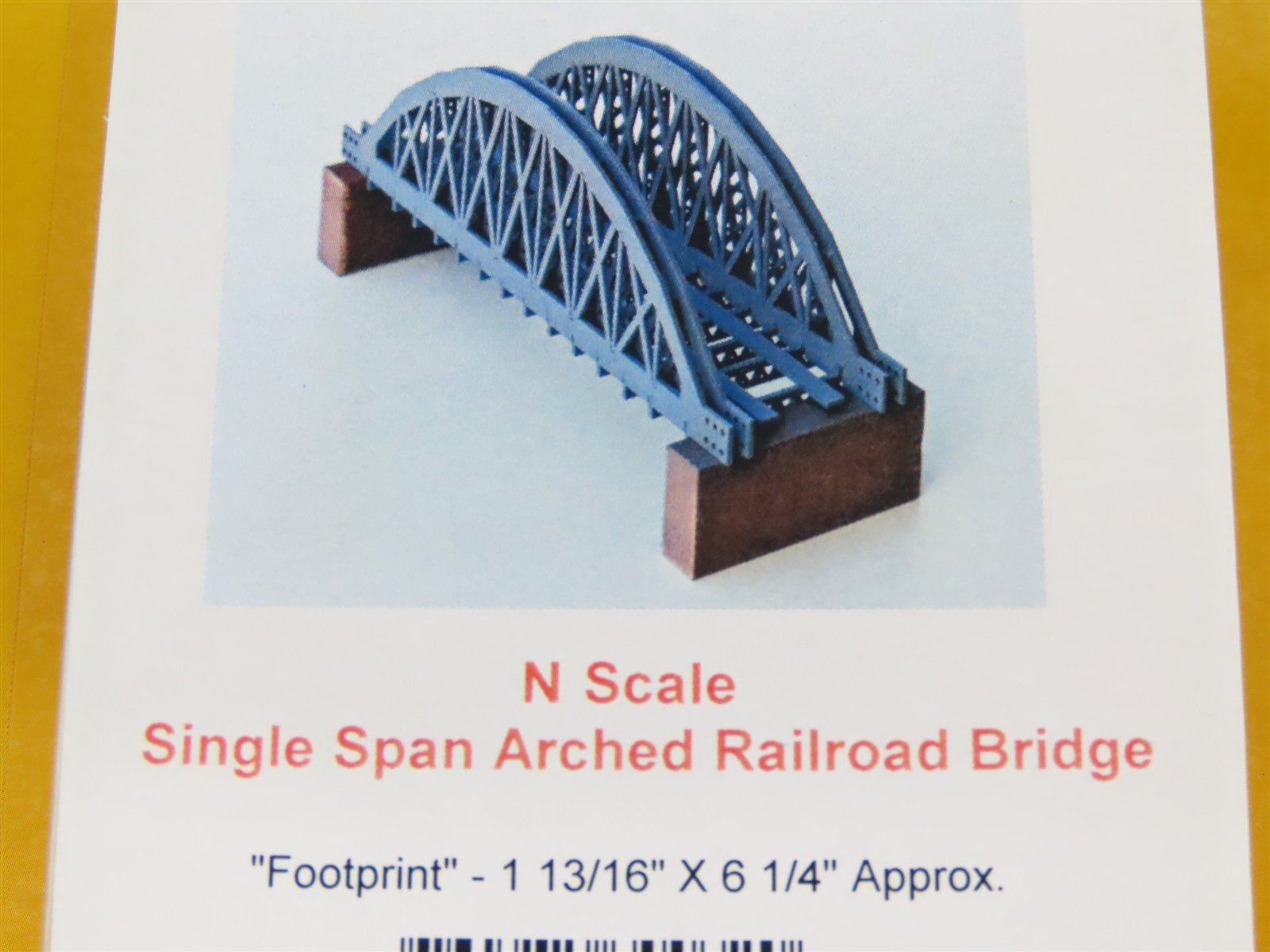 N Northeastern Scale Models STS Series Kit Single Span Arched Railroad Bridge