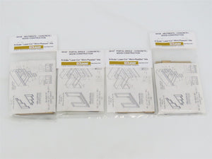 LOT of 4 N 1/160 Scale GCLaser Kit 09107 & 09108 Abutments & Portals - SEALED
