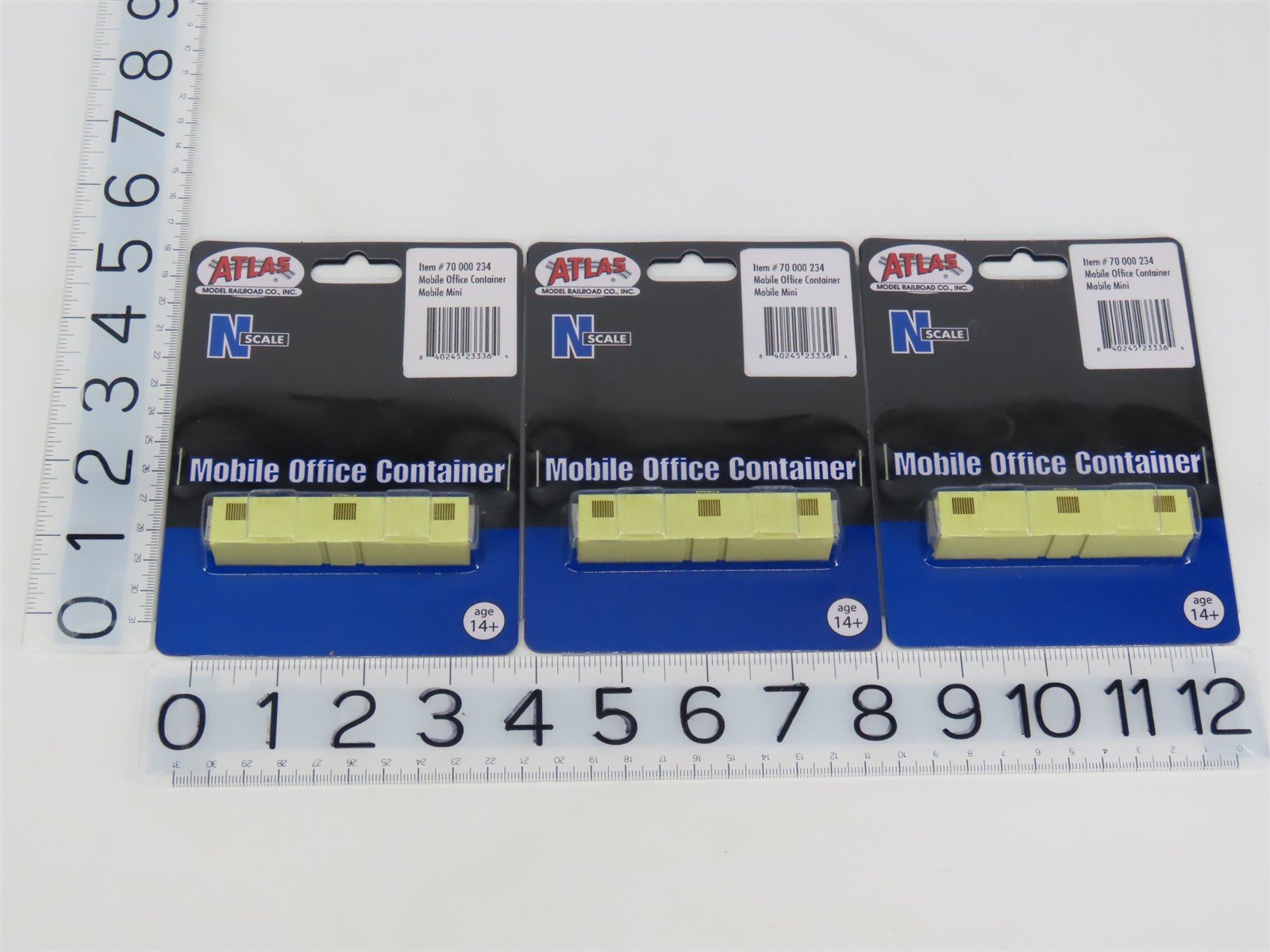 LOT of 3 N 1/160 Scale Atlas 70000234 Mobile Office Container - SEALED