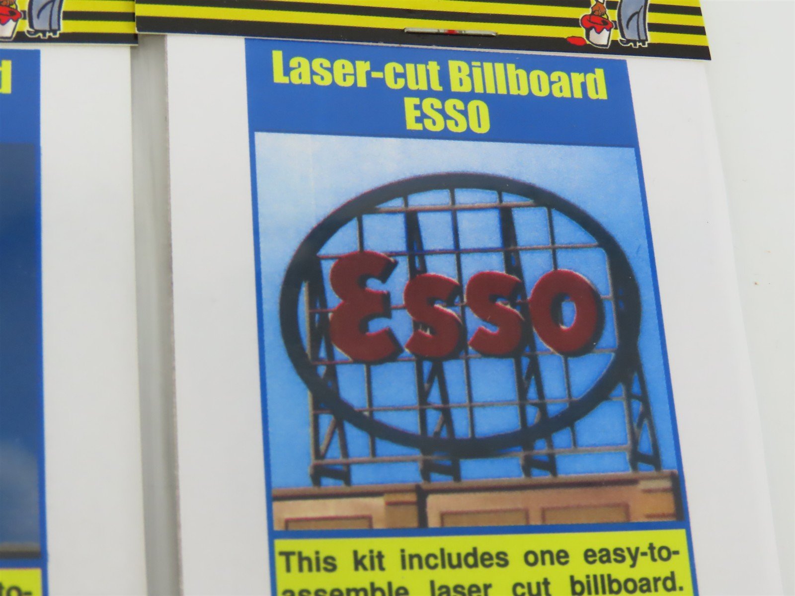 LOT of 4 N/HO Scale Blair Line Laser-Cut Assorted Billboards - SEALED