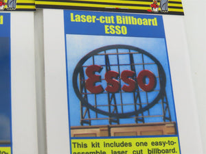 LOT of 4 N/HO Scale Blair Line Laser-Cut Assorted Billboards - SEALED