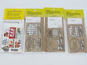 LOT of 4 N/HO Scale Blair Line Laser-Cut Assorted Billboards - SEALED