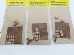 LOT of 5 Z/N/HO Scale Blair Line Kits 1705 & 1707 A/C Units, Fans & Vents