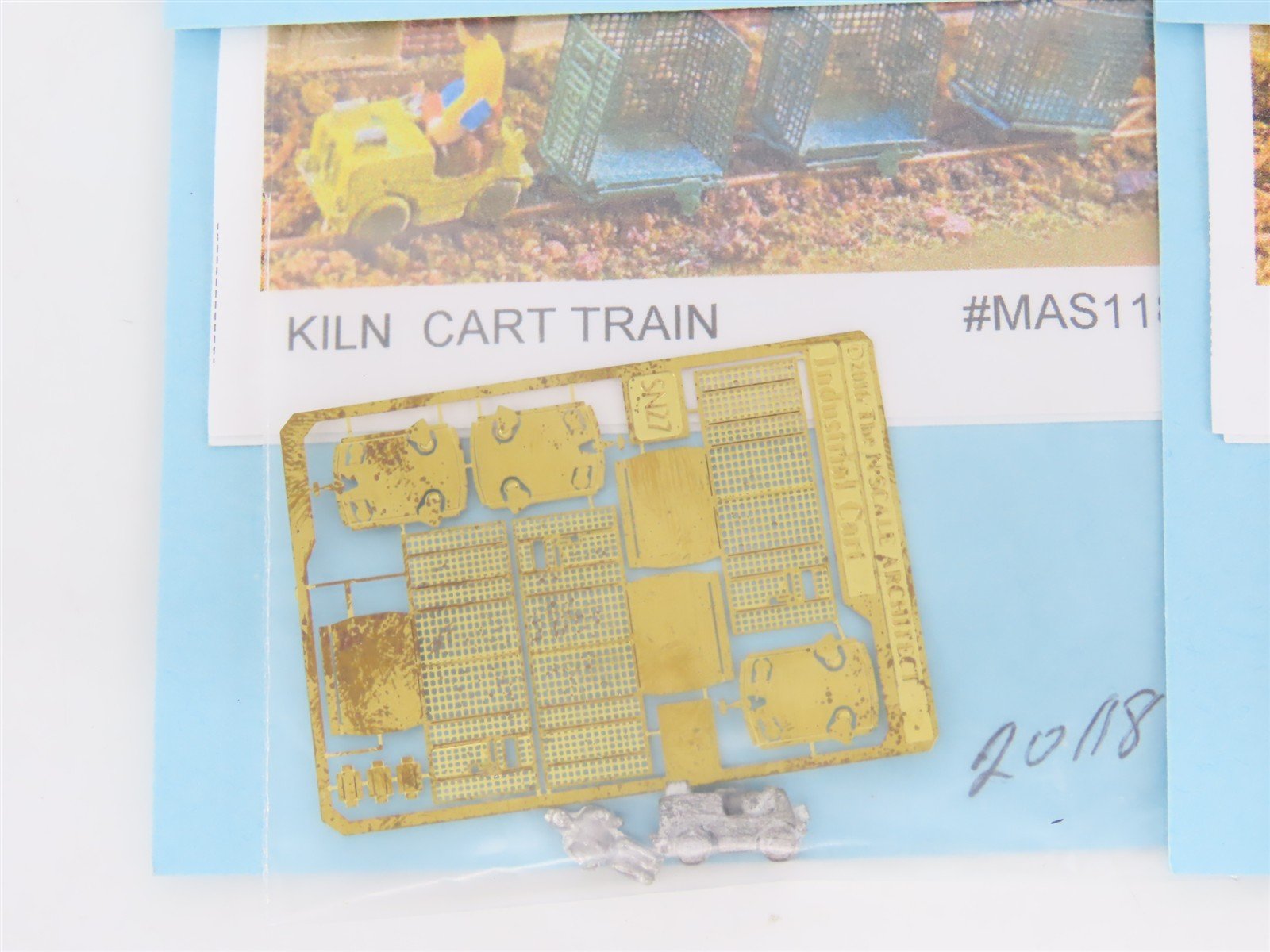 LOT of 5 N Scale Architect Kit MAS118 & MAS119 Kiln Cart Train, & Carts