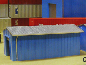 N 1/160 Scale Deluxe Kit #300 Two Armco Corrugated Steel Buildings
