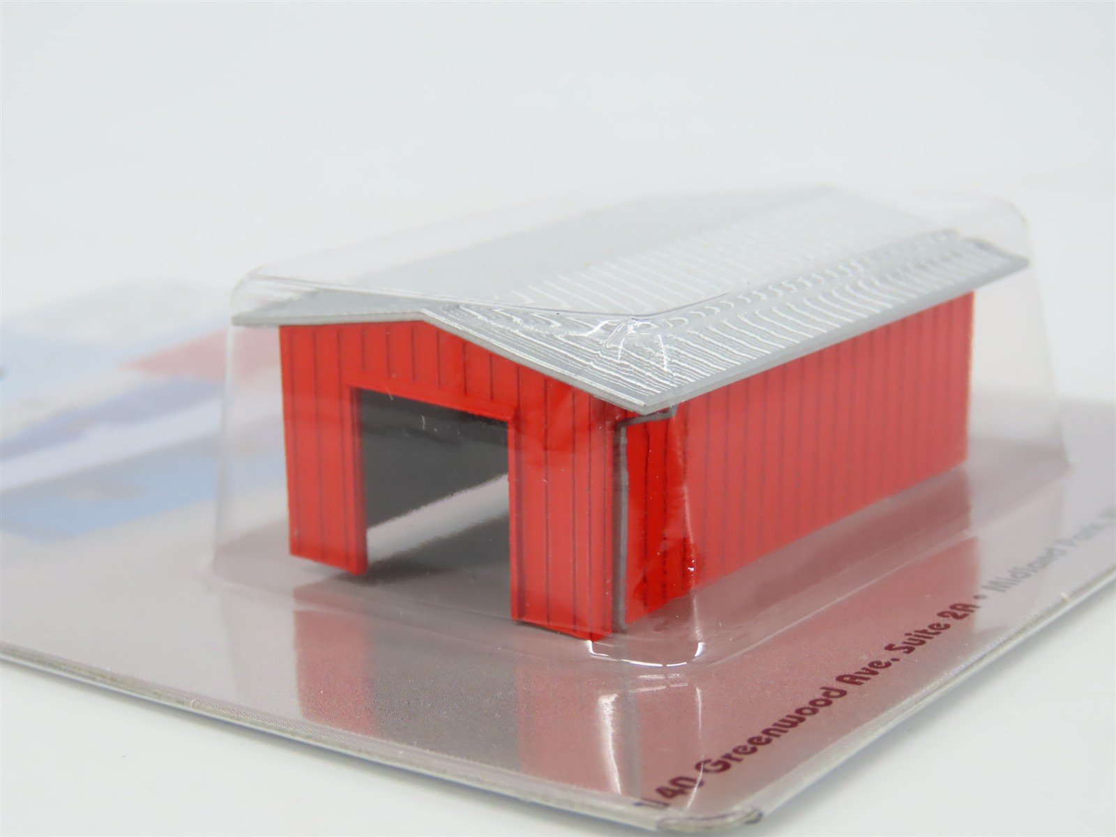 N 1/160 Scale Deluxe 387 Red Armco Corrugated Steel Drive-Thru Shed