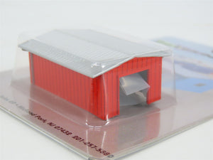 N 1/160 Scale Deluxe 387 Red Armco Corrugated Steel Drive-Thru Shed