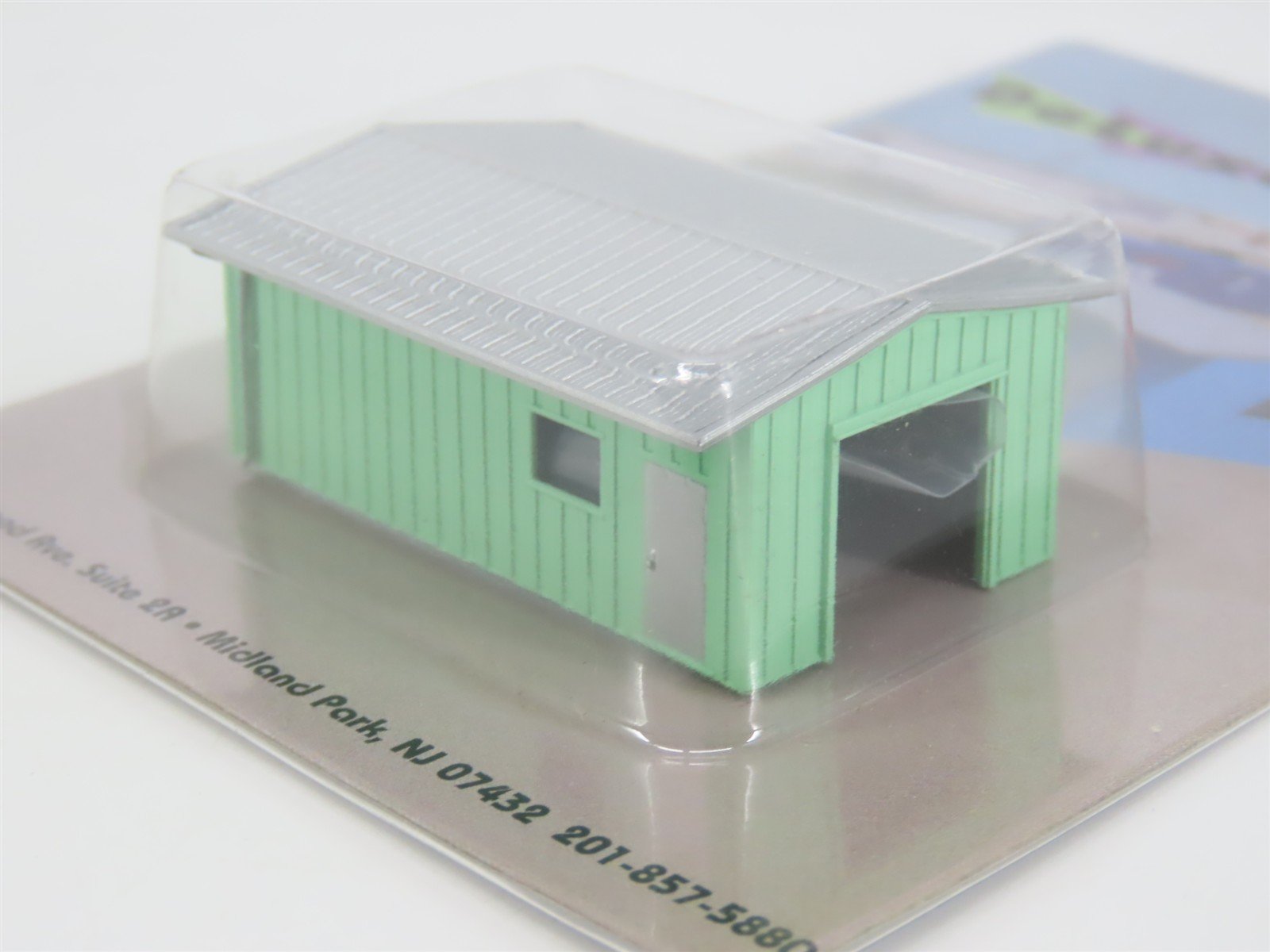 N 1/160 Scale Deluxe 385 Green Armco Corrugated Steel Workshop