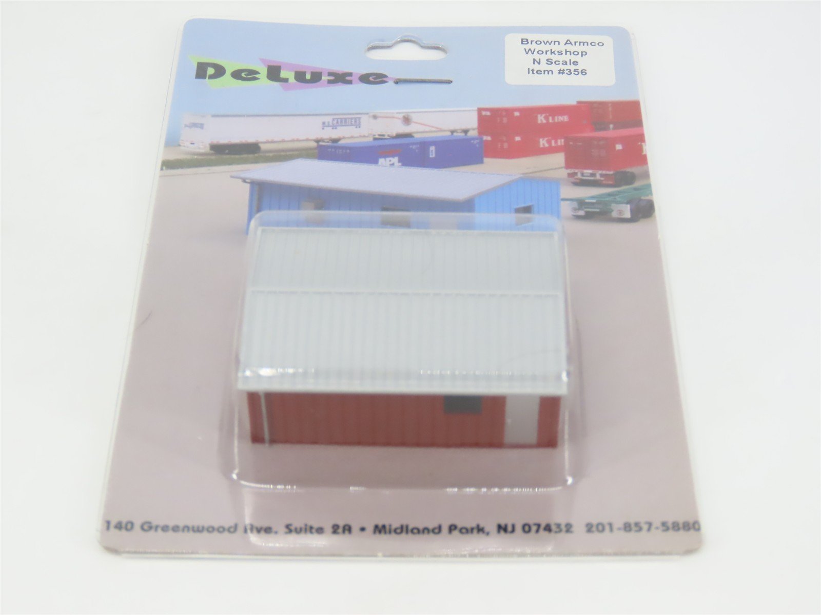 N 1/160 Scale Deluxe 356 Brown Armco Corrugated Steel Workshop
