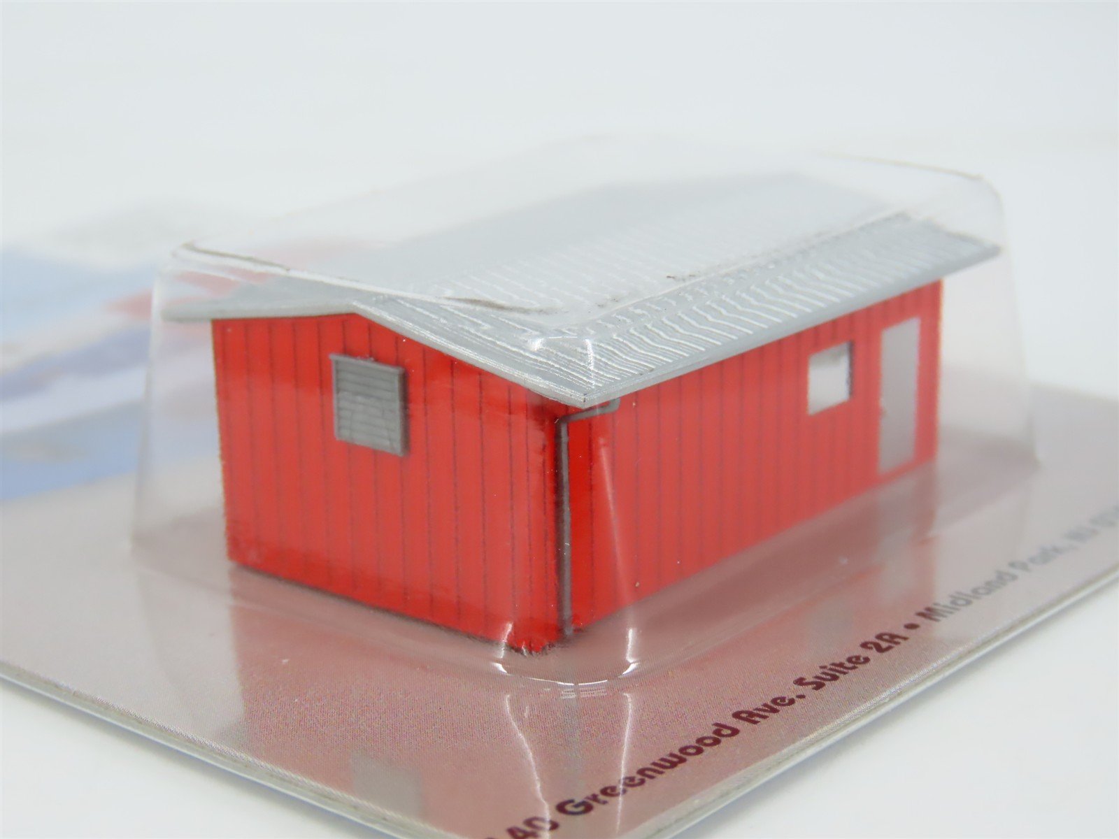 N 1/160 Scale Deluxe 357 Red Armco Corrugated Steel Guardhouse