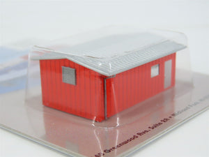 N 1/160 Scale Deluxe 357 Red Armco Corrugated Steel Guardhouse