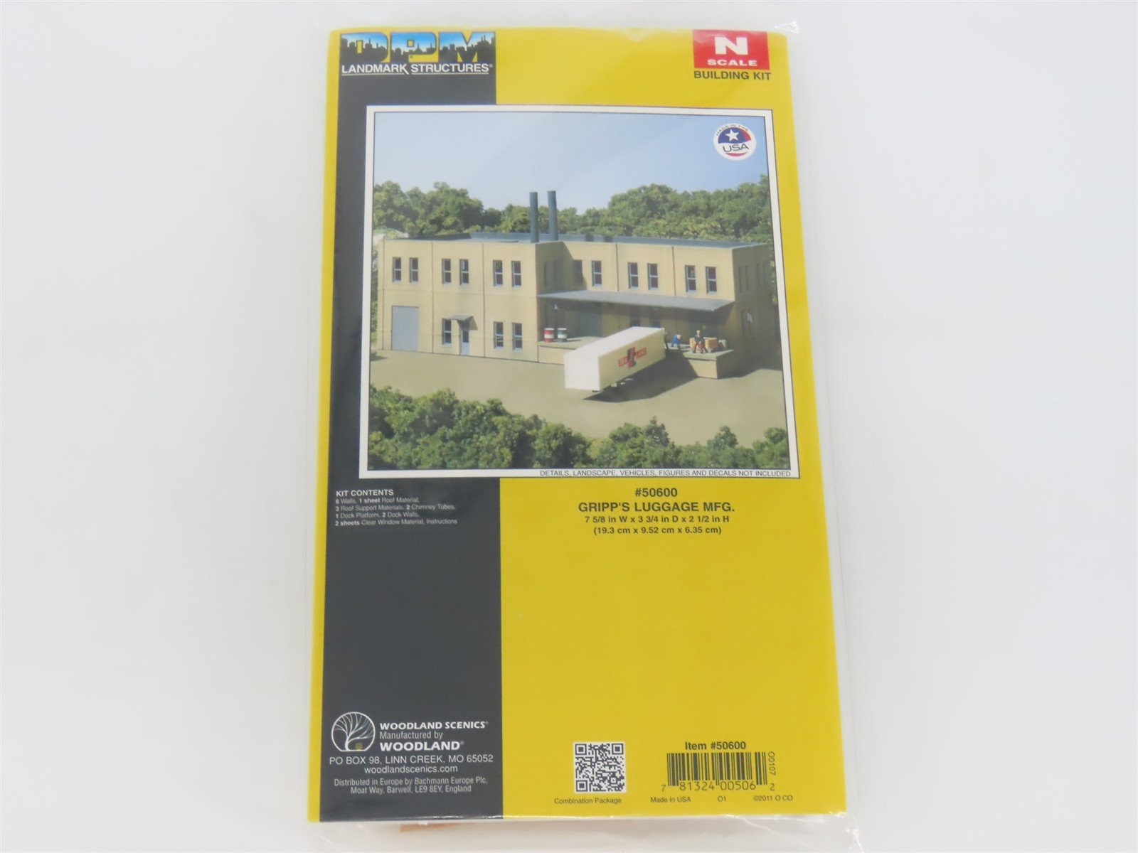 N Scale Woodland Scenics DPM Landmark Kit #50600 Gripp's Luggage Mfg - SEALED