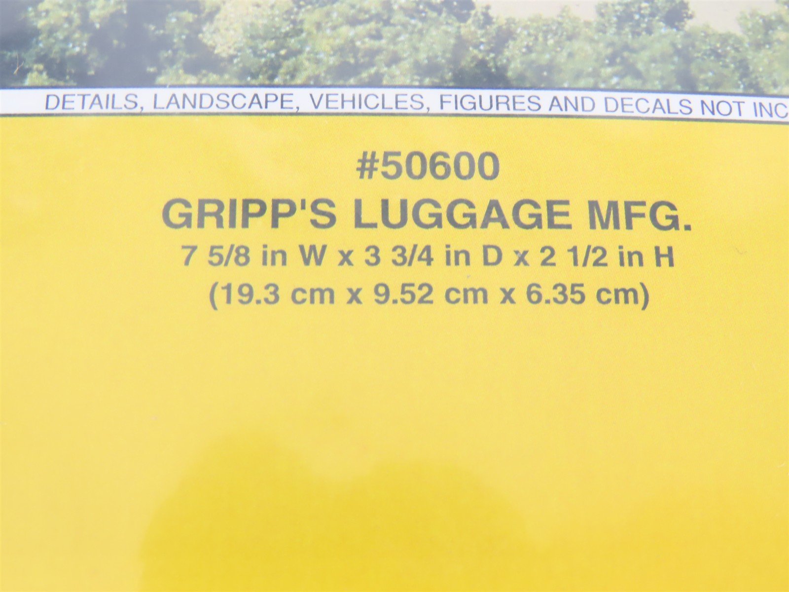 N Scale Woodland Scenics DPM Landmark Kit #50600 Gripp's Luggage Mfg - SEALED