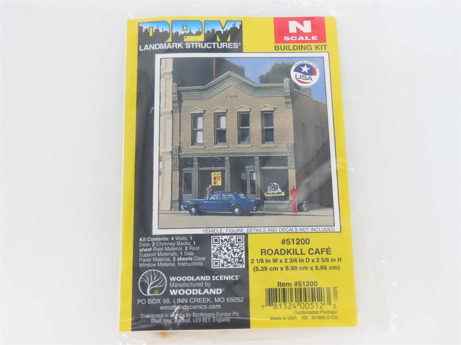 N 1/160 Scale Woodland Scenics DPM Landmark Kit #51200 Roadkill Cafe - SEALED