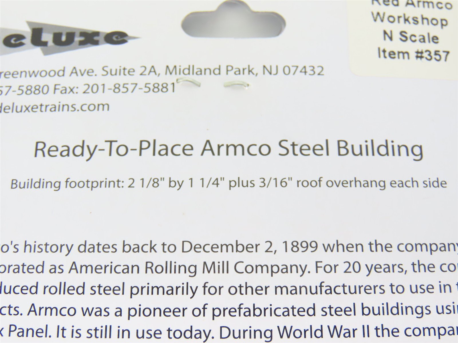 N 1/160 Scale Deluxe Innovations Red Armco Corrugated Steel Buildings Set of 4