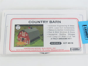 N 1/160 Scale American Model Builders AMB Laser Kit #619 Country Barn