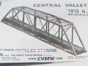 N 1/160 Scale Central Valley Kit #1810 150' Pratt Truss Bridge