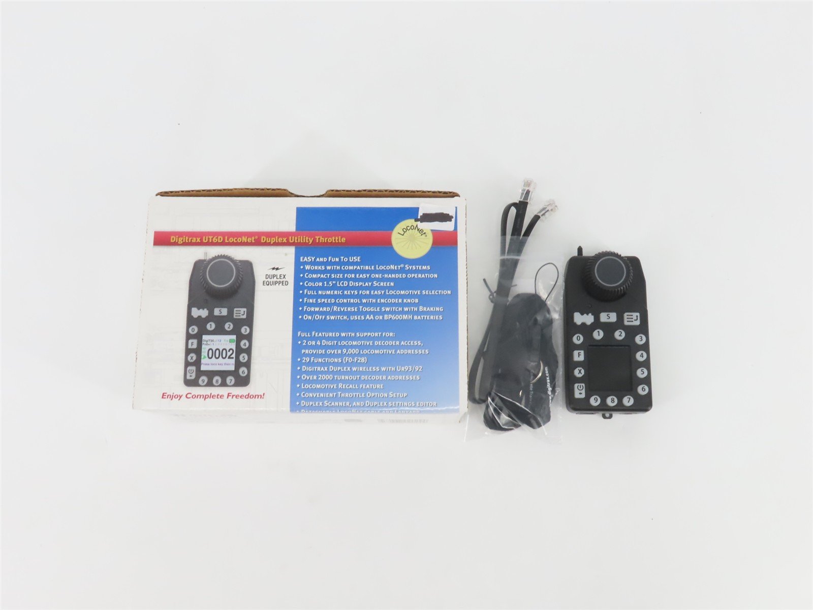 Digitrax UT6D LocoNet Duplex Radio DCC Utility Throttle