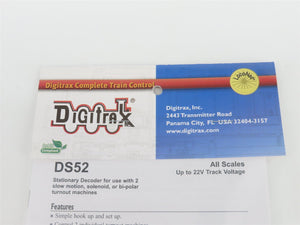 Digitrax DS52 Stationary Decoder for Snap Switches or Slow Motion Machines