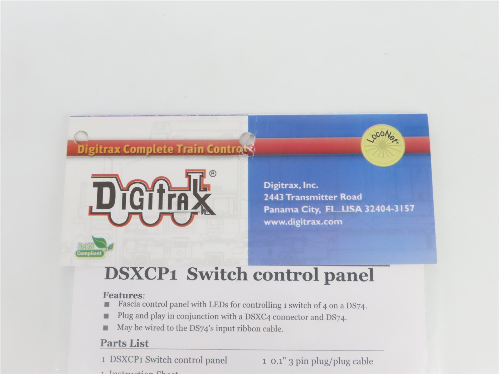 LOT of 4 Digitrax DSXCP1 Switch Control Panels w/ LEDs