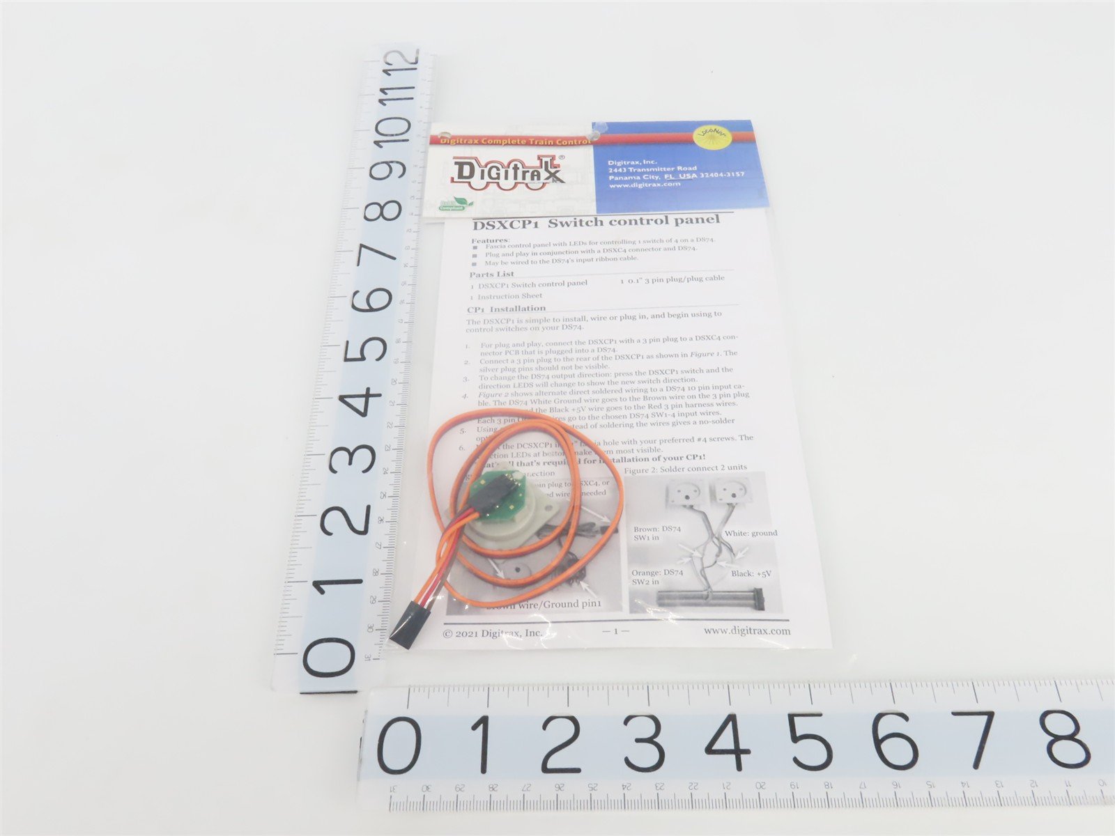 LOT of 4 Digitrax DSXCP1 Switch Control Panels w/ LEDs