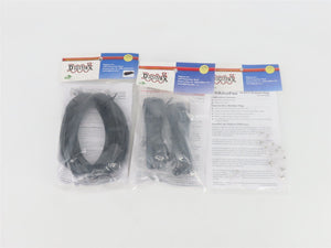 LOT of 3 Digitrax RJ12 Modular Plugs Pack & 16' LocoNet Cable Packs