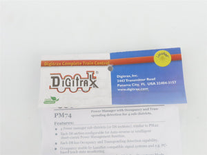 Digitrax PM74 LocoNet Power Manager w/ Occupancy & Transponding Detection