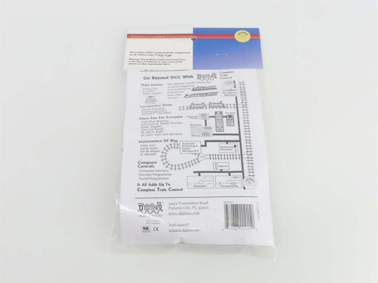 Digitrax BXPA1 LocoNet DCC Auto-Reversing Occupancy Detector w/ Transponding